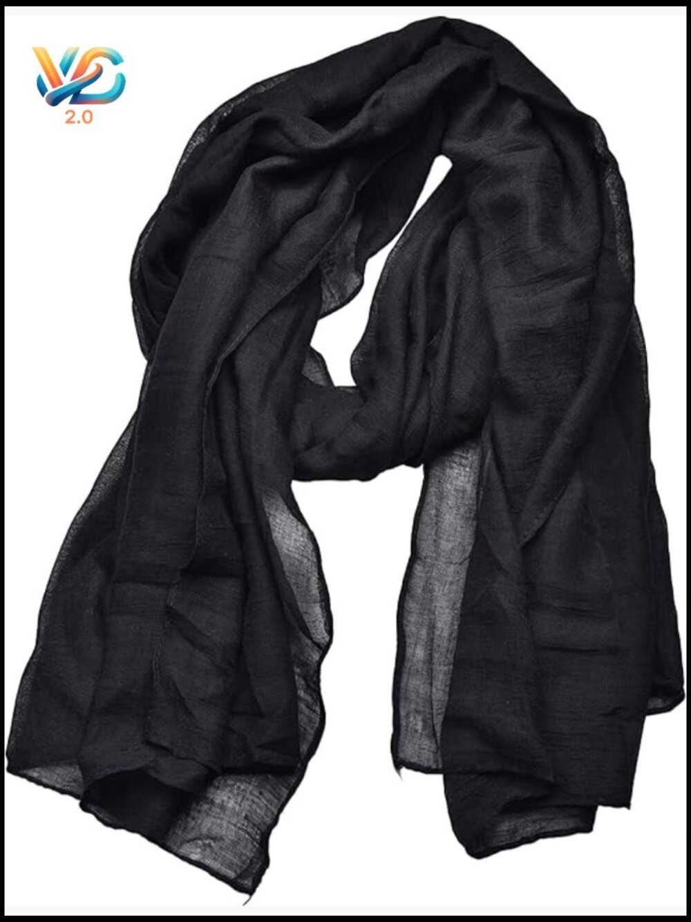 Women's Cotton Scarf Light Soft Fashion Solid Wrap Shawl Classic Y2K Chic Daily